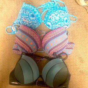 3 shade and shore swim tops padded with push up